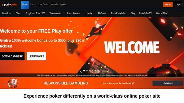 PartyPoker Casino casino screenshot